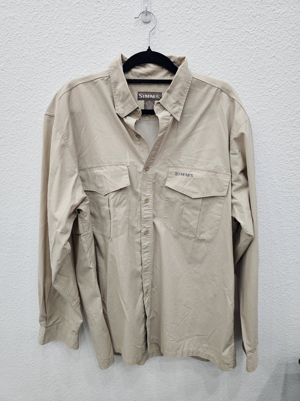 Simms Lightweight Long Sleeve Shirt - Khaki Beige
